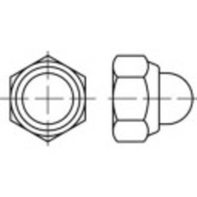 TOOLCRAFT 1066611 Sechskant-Hutmuttern M10 DIN 986 Edelstahl 100 St.