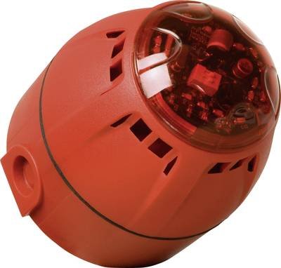 ComPro Kombi-Signalgeber LED Chiasso Razor Rot Blitzlicht, Dauerton 12 V/DC, 24 V/DC 100 dB