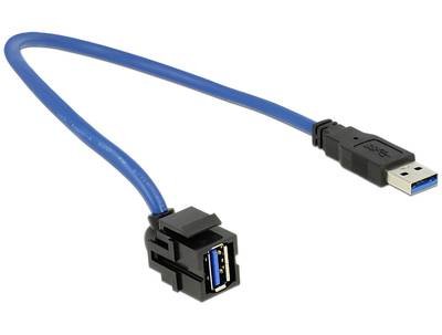 Delock USB 3.2 Gen 1 (USB 3.0) Netzwerk Adapter [1x USB 3.2 Gen 1 Stecker A (USB 3.0) - 1x USB 3.2 Gen 1 Buchse A (USB 3