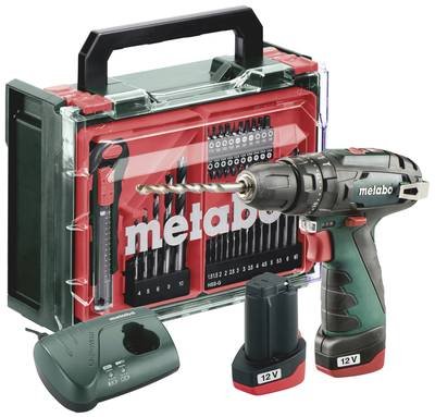 Metabo PowerMaxx SB Basic Set 600385710 Akku-Schlagschrauber 34 Nm 18 V Anzahl mitgelieferte Akkus 2 LiHD bürstenlos, in