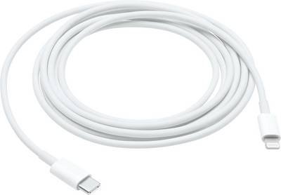 Apple USB-Kabel USB 2.0 USB-C® Stecker, Apple Lightning Stecker 2.00 m Weiß MW2R3ZM/A