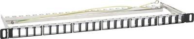 Intellinet 24-Port Patchpanel geschirmt und unbestückt 0,5 HE schwarz für Keystone-Jacks Patch-Panel 483 mm (19") Unbest