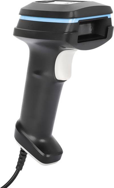 Manhattan MANHATTAN - 2D LED Barcodescanner 450mm IP52 Handscanner 2D Barcode-Scanner Kabelgebunden 1D, 2D LED Schwarz H