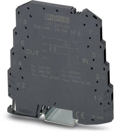 Phoenix Contact 2804636 LIT 2X1-24 Überspannungsschutz-Ableiter 10er Set Überspannungsschutz für: Verteilerschrank 5 kA