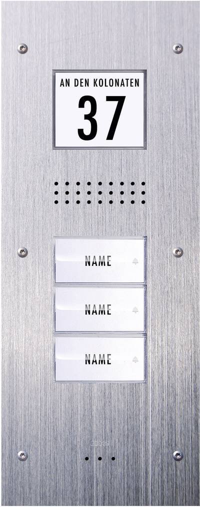 m-e modern-electronics ADV 230 Vistadoor Türsprechanlage Kabelgebunden Außeneinheit 3 Familienhaus Edelstahl
