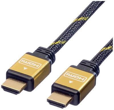 ROLINE GOLD HDMI High Speed Kabel mit Ethernet, 7,5 m