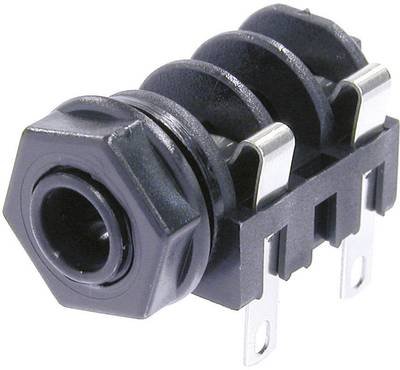 Neutrik NMJ4HF-S Klinken-Steckverbinder 6.35 mm Buchse, Einbau horizontal Polzahl: 2 Mono Schwarz 1 St.