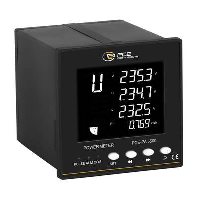 PCE Instruments Leistungsmesser PCE-PA 5500 Wechselspannung 30...264 V |Genauigkeitsklasse 0,5 |Energiezähler |RS485