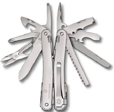 Victorinox Swiss Tool Spirit MX Clip 3.0224.MKB1 Multitool Anzahl Funktionen 24 Silber