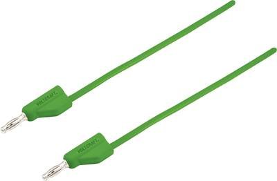 VOLTCRAFT MSB-300 Messleitung Lamellenstecker 4 mm Silikon 2.00 m Grün 1 St.