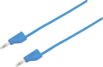 VOLTCRAFT MSB-300 Messleitung Lamellenstecker 4 mm Silikon 2.00 m Blau 1 St.