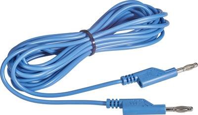 VOLTCRAFT MS5/BL Messleitung Lamellenstecker 4 mm Lamellenstecker 4 mm 5.00 m Blau 1 St.