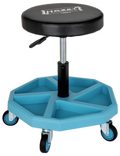 Hazet 195N-4 HAZET - Arbeits-Sitz 195N-4 blau/schwarz belastbar bis 150kg Werkstattstuhl (L x B x H) 515 x 515 x 152 mm