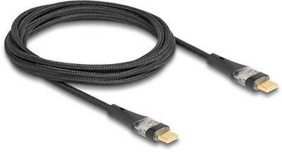 Delock USB-C® Kabel USB 2.0 USB-C® Stecker, USB-C® Stecker 2.00 m Schwarz 80764