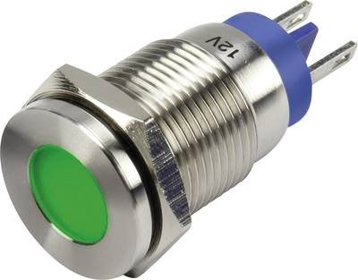 TRU COMPONENTS GQ16F-D/G/12V/N LED-Signalleuchte Grün 12 V/DC