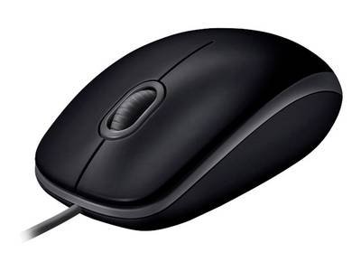 Logitech B110 Maus USB Optisch Schwarz 3 Tasten 1000 dpi