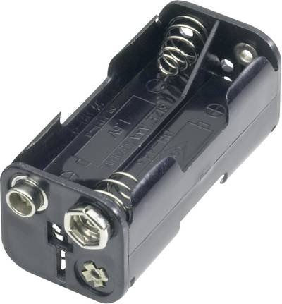 Goobay 11990 Batteriehalter 4x Micro (AAA) Druckknopfanschluss (L x B x H) 54.5 x 26 x 24.5 mm