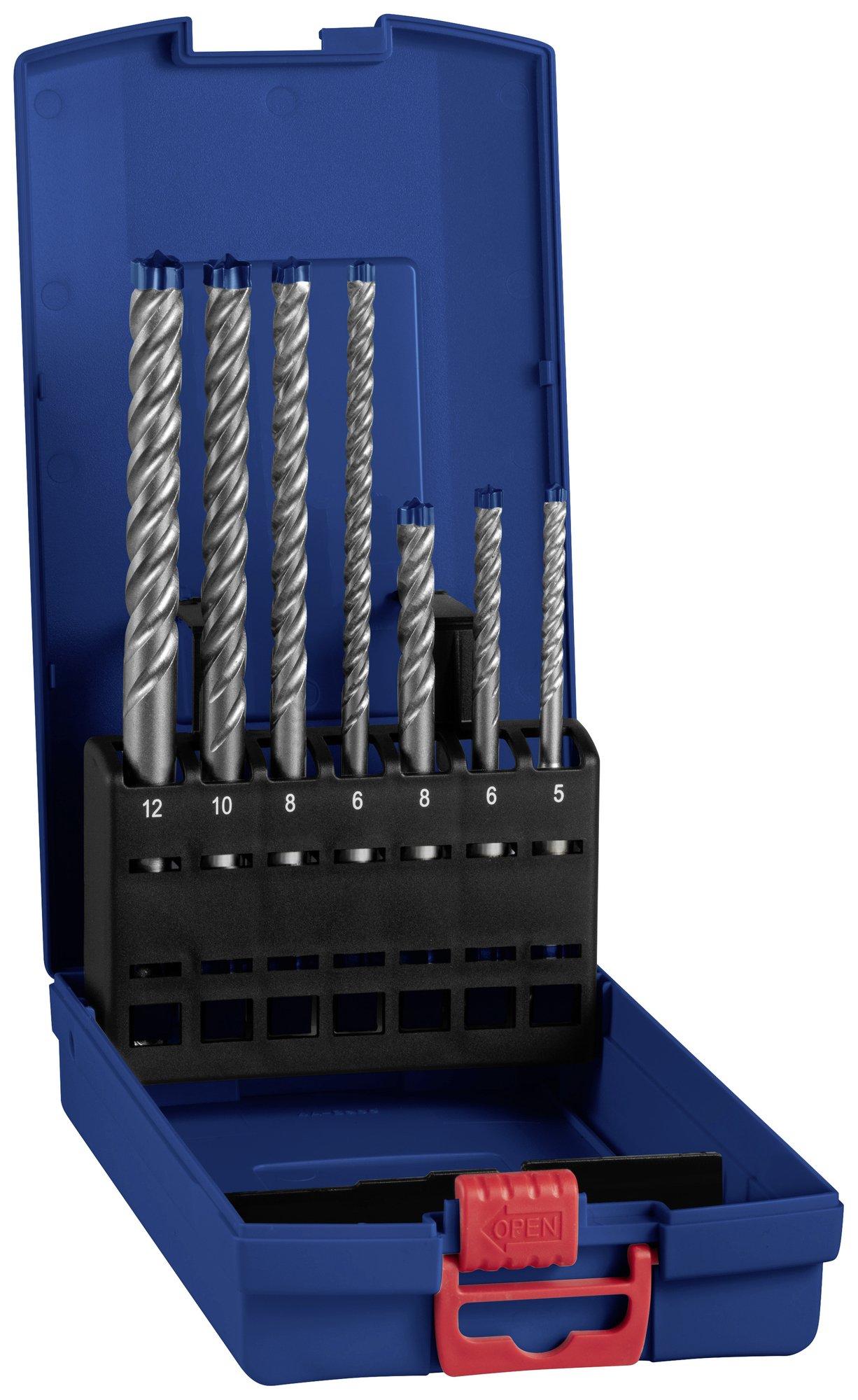 Bosch Accessories EXPERT SDS plus-7X 2608900195 Hammerbohrer 7teilig 5 mm, 8 mm, 6 mm, 8 mm, 10 mm, 12 mm SDS-Plus 7 St.