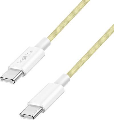 LogiLink USB-C® Kabel USB 2.0 USB-C® Stecker 0.5 m Gelb CU0352