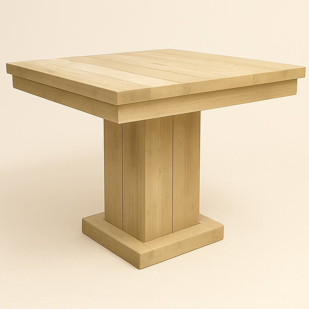 Vierkante tuintafel