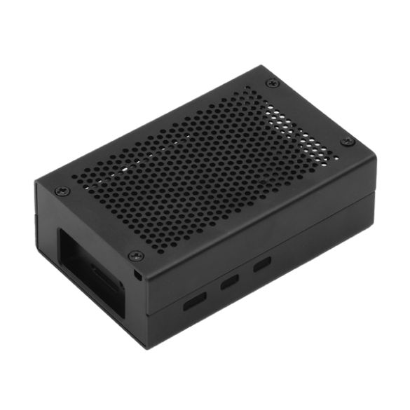 Boitier en alu noir Pi 5 CASE5-06