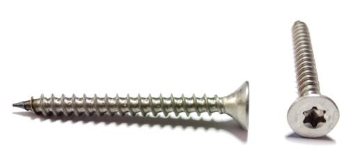 RVS Spaanplaat platte kop torx 3x16