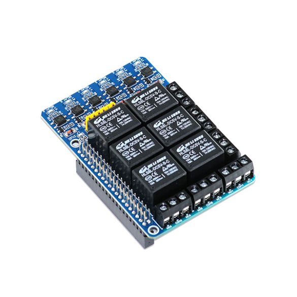 Module HAT 6 relais PiRelay 6 SKU21802