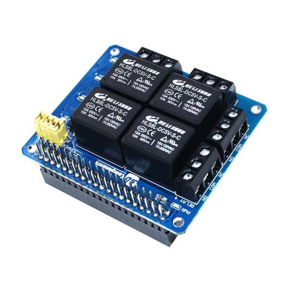 Module HAT 4 relais PiRelay 4 SKU06670