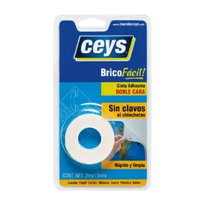 Cinta adhesiva 2 caras ceys