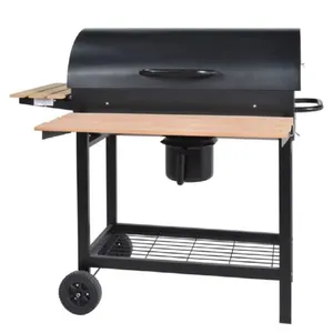 Barbacoa carbon c/ruedas supergrill 70 70cm habitex