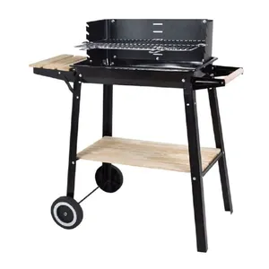 Barbacoa carbon c/ruedas supergrill 49 83.5x41cmxh86cm habitex