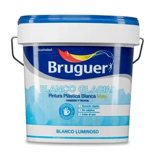 PINTURA PLÁSTICA MATE BLANCO GLACIAR BRUGUER 4L