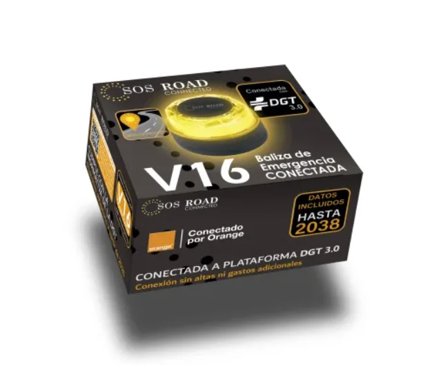 Baliza de Emergencia Conectada (V16) INNOVA SOS Flash EVO – Geolocalización y Alta Visibilidad