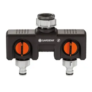 Gardena distribuidor grifo 2 vias 3/4/1"