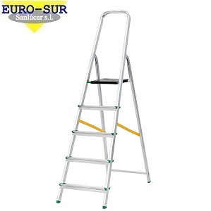 ESCALERA HOGAR 5 PELD. ALUM