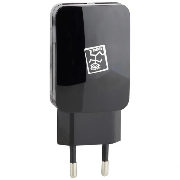 Netzladegerät, Schwarz, 2x USB-Buchse