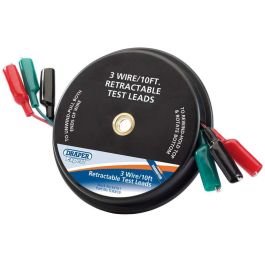 DRAPER RETRACTABLE TEST LEAD 10FT