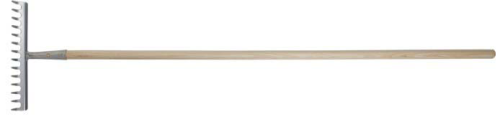 Grabie Hartowane 18-Zębów,Oprawione Trzon Drewniany 150cm Stalco Garden S-80119