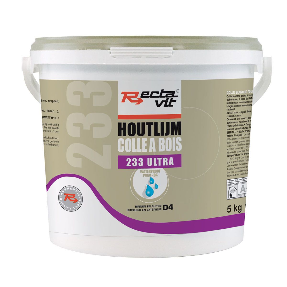 Houtlijm '233 Ultra' - D4 - 5 kg (Wit)