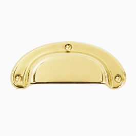 Skålhandtag Hjorten mässing 83 mm