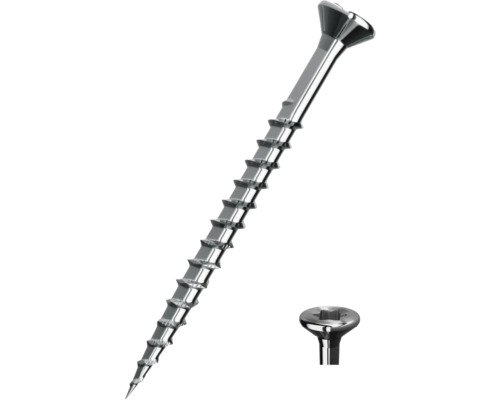 JD Plus Universalschraube Senkkopf mit I-Stern 5 x 100 mm Edelstahl rostfrei A2 100 Stück