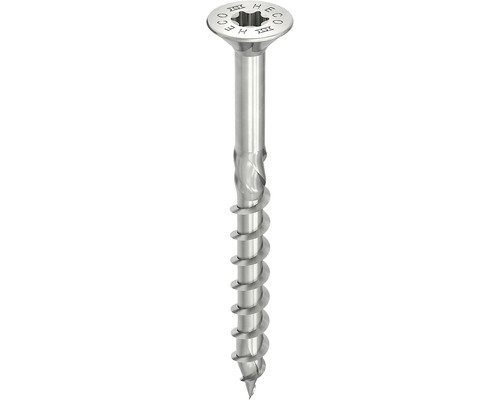 HECO-TOPIX-plus Holzschraube Senkkopf mit Frästaschen TX Teilgewinde 5 x 60 mm Edelstahl rostfrei A2 200 Stück