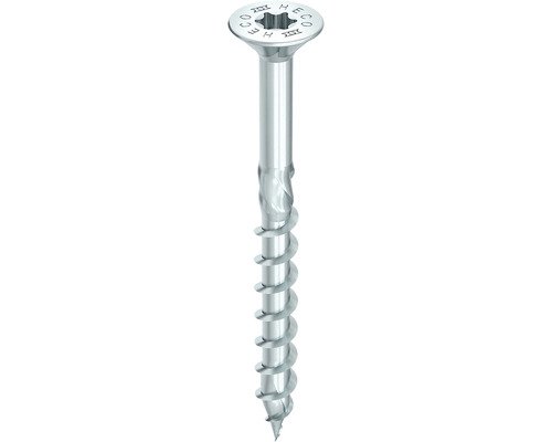 HECO-TOPIX-plus Holzschraube Senkkopf mit Frästaschen TX Teilgewinde 4 x 45 mm blau verzinkt 200 Stück