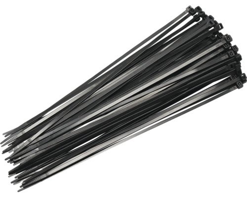 Kabelbinder 300x4,8 mm schwarz 100 Stück