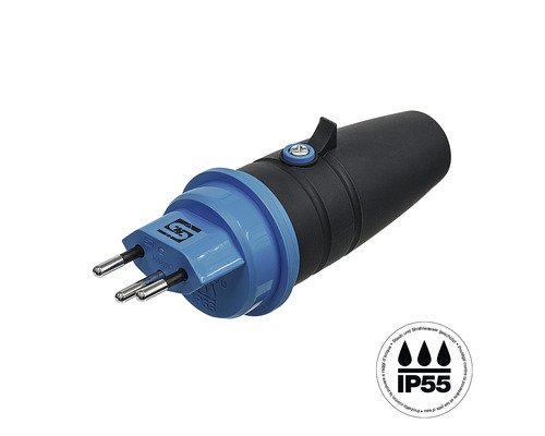 Stecker T13 anthrazit blau
