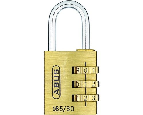 ABUS Zahlenschloss 165/30 Messing 30 mm