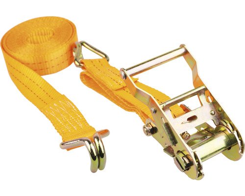 Mamutec Zurrgurt mit Ratsche und Spitzhaken 5 m orange