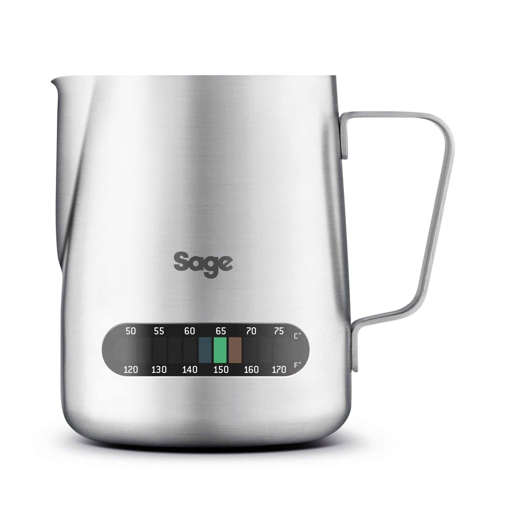 Milchkanne mit integriertem thermometer