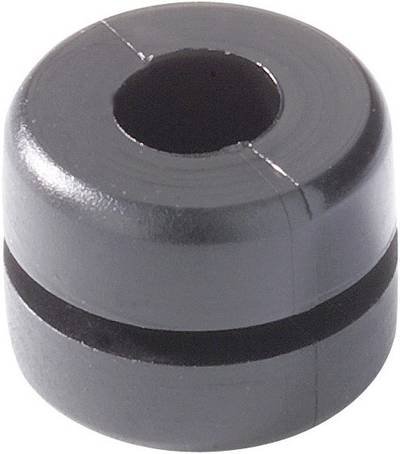 HellermannTyton HV1212-PVC-BK-N1 Kabeldurchführung Klemm-Ø (max.) 4 mm Plattenstärke (max.) 1 mm PVC Schwarz 1 St.