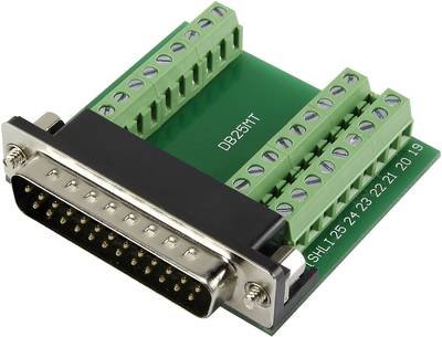 TRU COMPONENTS DSUB25M-27TB-3 1229325 D-SUB Stecker 90 ° Polzahl: 25 Schrauben 1 St.